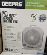 پنکه شارژی کنترل دار جیپاس مدل GF21190