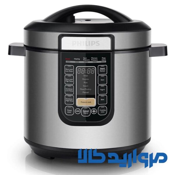 مولتی کوکر فیلیپس مدل HD2237 ظرفیت ۶ لیتر استیل ضد زنگ برای ۸ نفر - Image 2